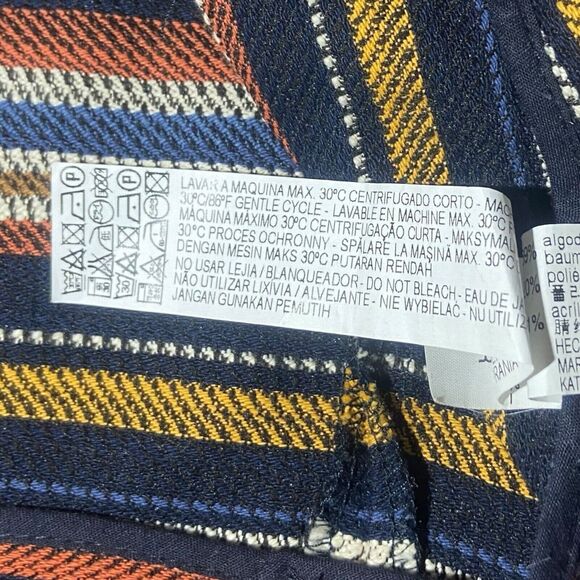 Zara Trafaluc Skort Multicolor Striped Skirt Shorts Women's Size S - Picture 8 of 8